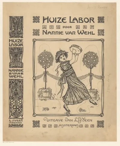Bandontwerp voor: Nannie van Wehl, Huize Labor, 1910