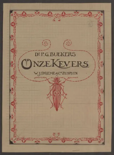 Bandontwerp voor: P.G. Buekers, Onze kevers, 1912