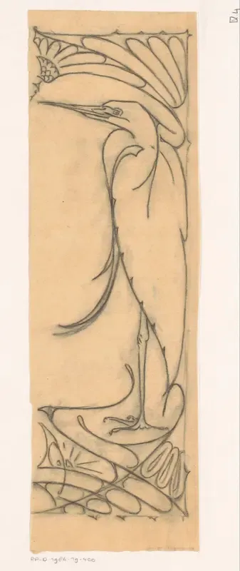 Bandontwerp voor: P.G. Buekers, Onze vogels, 1900