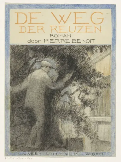 Bandontwerp voor: Pierre Benoit, De weg der reuzen (La chaussée des géants), 1922