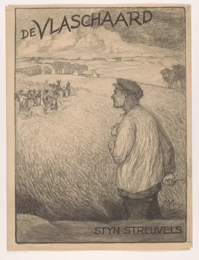 Bandontwerp voor: Stijn Streuvels, De vlaschaard, c. 1907-1920