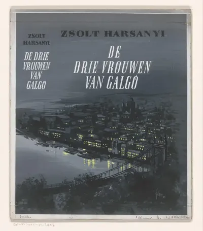 Bandontwerp voor: Zsolt Harsányi, De drie vrouwen van Galgó (Galgó három felesége), 1948