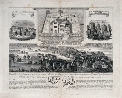 Bankside, Southwark: showing a renowned brothel and theatres