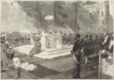 Baptême royal à la Cour d'Espagne