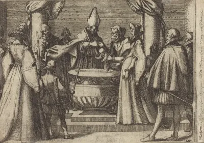 Baptism of the Prince of Spain [verso]