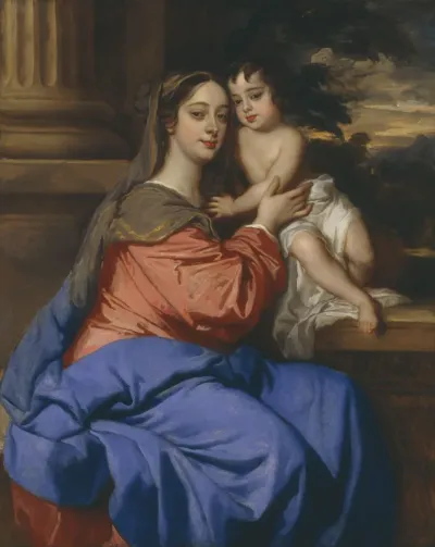 Barbara Palmer (née Villiers), Duchess of Cleveland with her son, Charles Fitzroy, as Madonna and Child