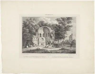 Barbarossa-ruïne in het Valkhof in Nijmegen