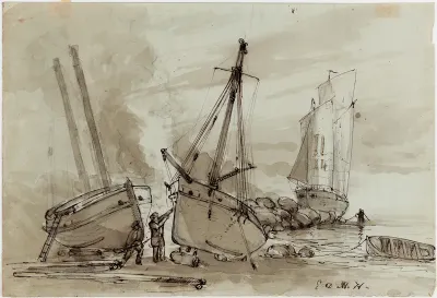 Barcos ancorados