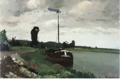 Barge on the Oise, Pontoise
