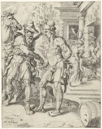 Barmhartige Samaritaan betaalt de herbergier