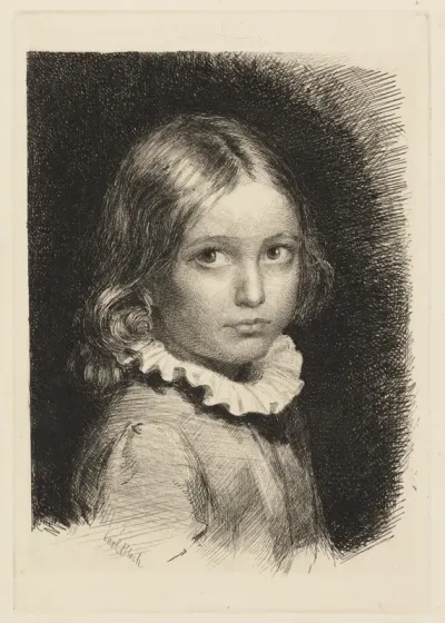 Barneportræt af Clara Emilie Rose Bloch