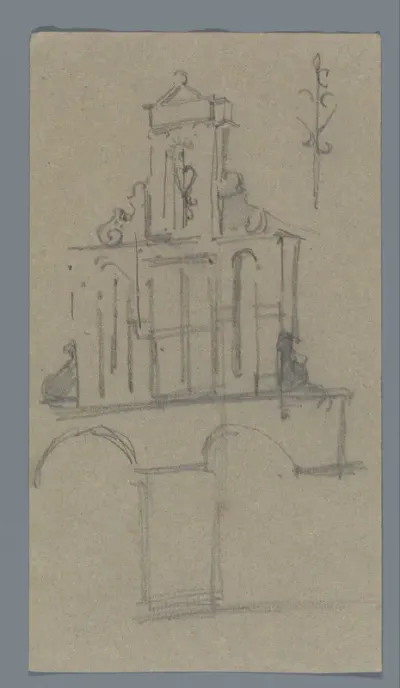 Barokgevel, mogelijk van een kerk