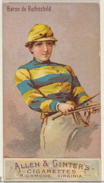 Baron de Rothschild, from the Racing Colors of the World series (N22b) for Allen & Ginter Cigarettes