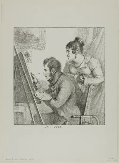 Baron Denon before his Easel