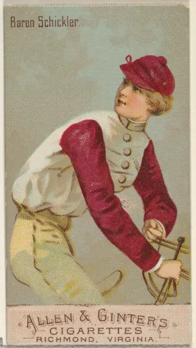 Baron Schickler, from the Racing Colors of the World series (N22b) for Allen & Ginter Cigarettes
