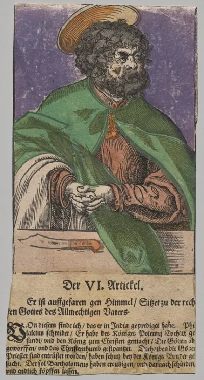 Bartholomew from Christ, the Apostles, and Saint Paul