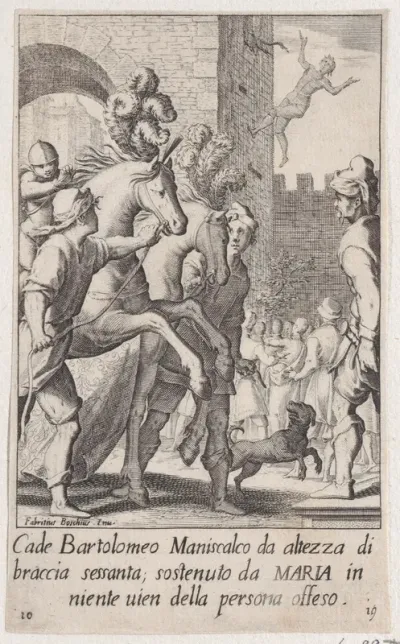Bartolomeo, Blacksmith-Ferrier, from Scelta d'Alcuni Miracoli e Grazie della Santissima Nunziata di Firenze (Selection of Some Miracles and Graces that Occurred in the Church of the Annunziata in Florence)