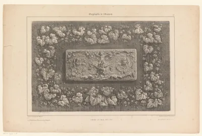 Bas-reliëf met putto op vogel