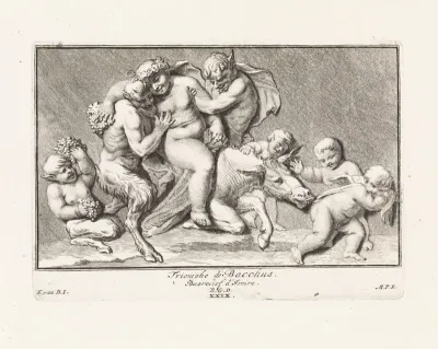 Bas-reliëf met triomftocht van Bacchus