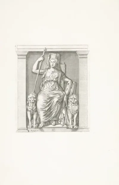 Bas-reliëf van Cybele