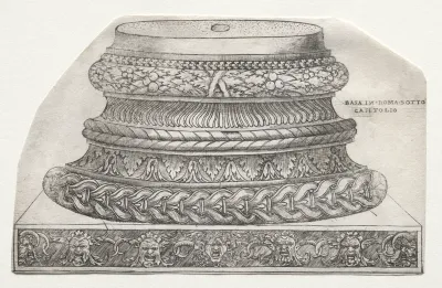Base and Capital with Putti (base)