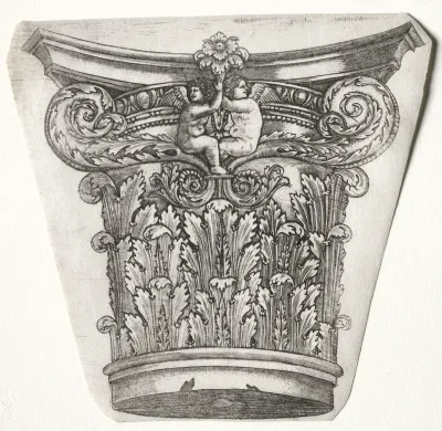 Base and Capital with Putti (capital)