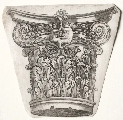 Base and Capital with Putti