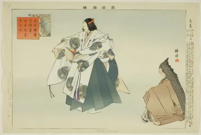Basho, from the series "Pictures of No Performances (Nogaku Zue)"