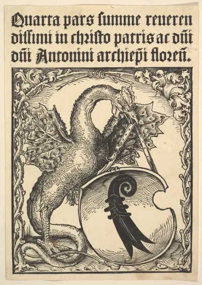 Basilisk Supporting the Arms of the city of Basel