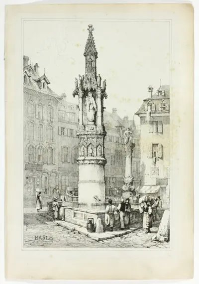 Basle, from Facsimiles of Sketches made in Flanders and Germany