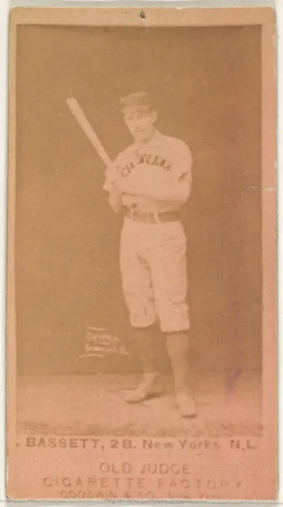 Bassett, 2nd Base, New York, from the Old Judge series (N172) for Old Judge Cigarettes