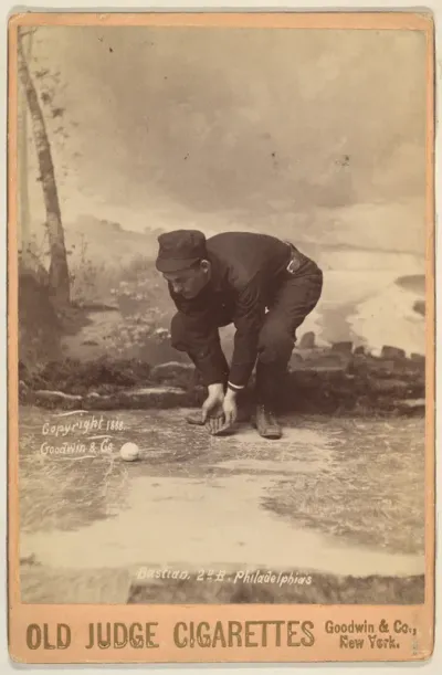 Bastian, 2nd Base, Philadelphia, from the series Old Judge Cigarettes
