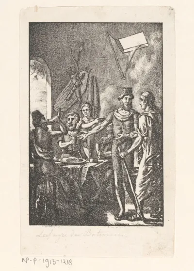 Bataven in hun huis
