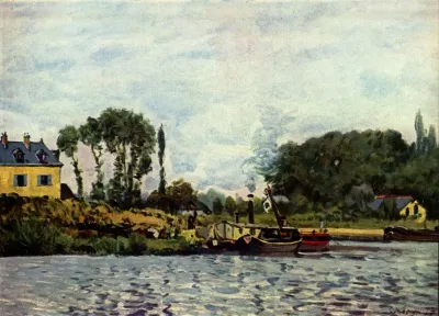 Bateaux à l'écluse de Bougival