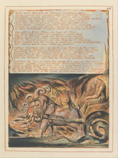 'Bath, Mild Physician...', plate 46 from 'Jerusalem'