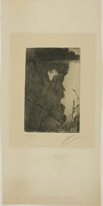 Bather (Evening) I (Zinc etching)