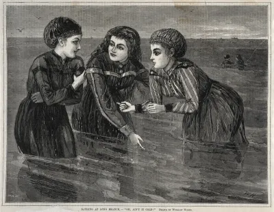 Bathing at Long Branch, - "Oh, Ain't it Cold!"