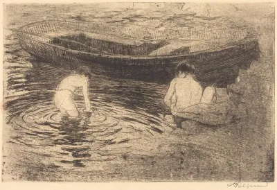 Bathing at Talloires (La baignade à Talloires)