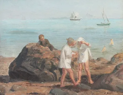 Bathing boys.