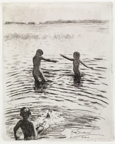 Bathing Children