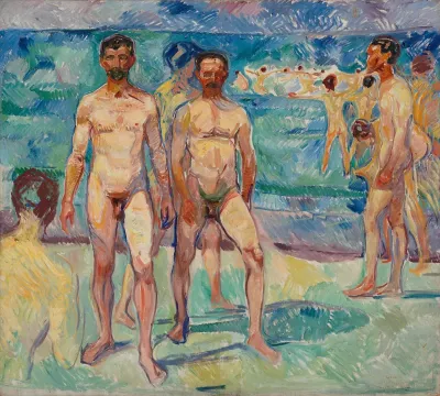 Bathing Men ; Middle Age