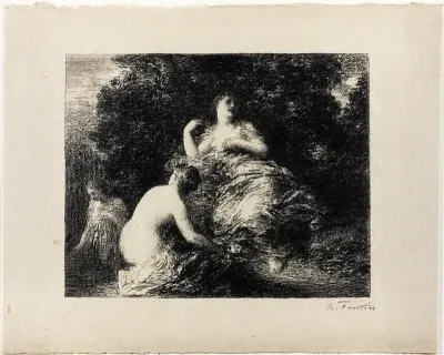 Bathing Women, medium plate