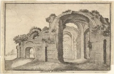 Baths of Diocletian, Rome, from "Roman Ruins"