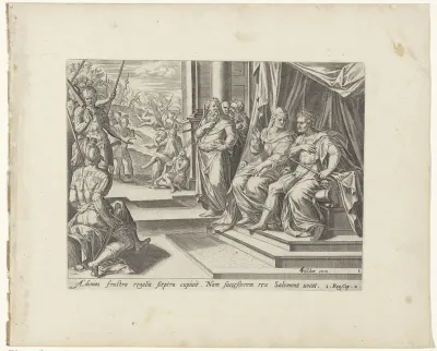 Batseba dient het verzoek van Adonia in bij Salomo