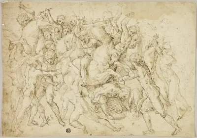 Battle between Cavalry and Foot Soldiers
