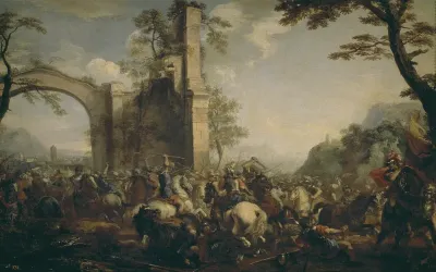 Battle between Christians and Moslems