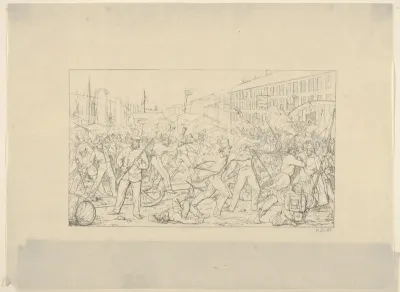 Battle in Baltimore, April 19, 1861 (from Confederate War Etchings)