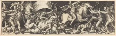 Battle of Horsemen and Foot Soldiers