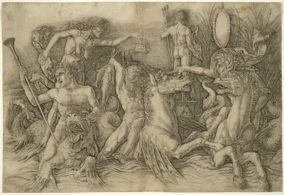 Battle of Sea-Gods, Left Half of a Frieze