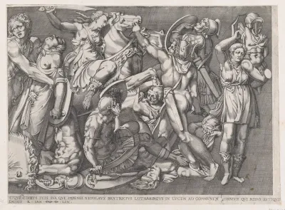 Battle of the Amazons, from "Speculum Romanae Magnificentiae"